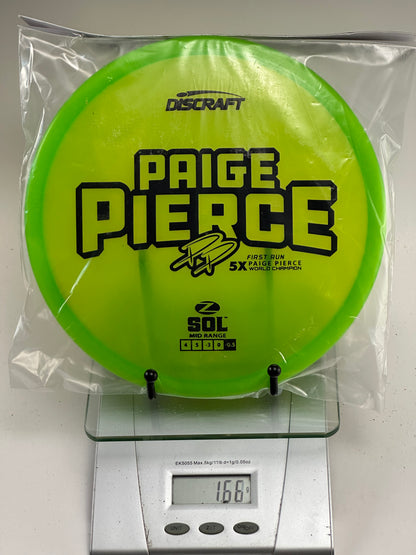 Discraft Z Sol Midrange - Paige Pierce First Run Stamp