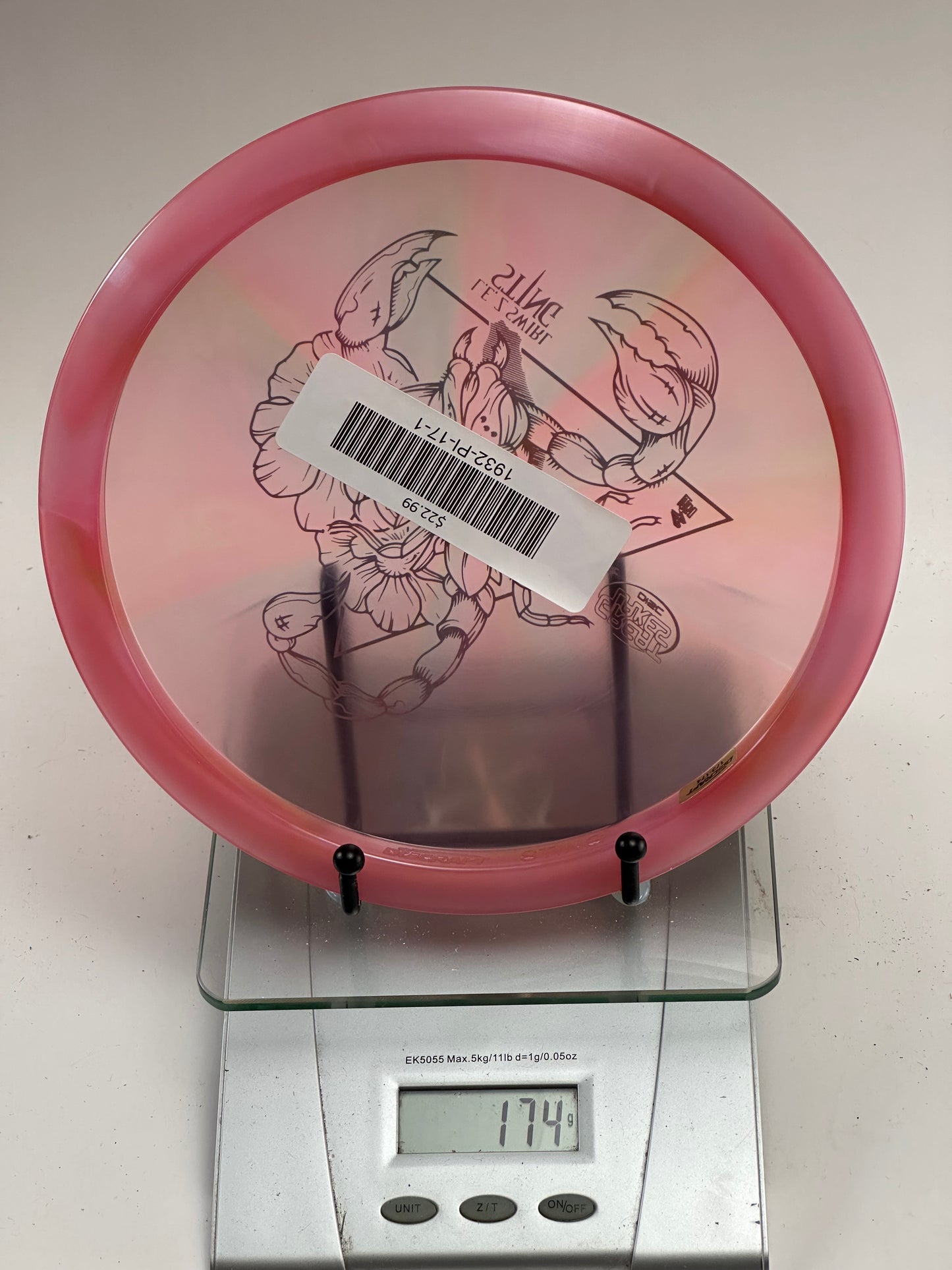 Discraft Sting Z Swirl (LE) Swirly Pink Scorpion/Floral Stamp 179g