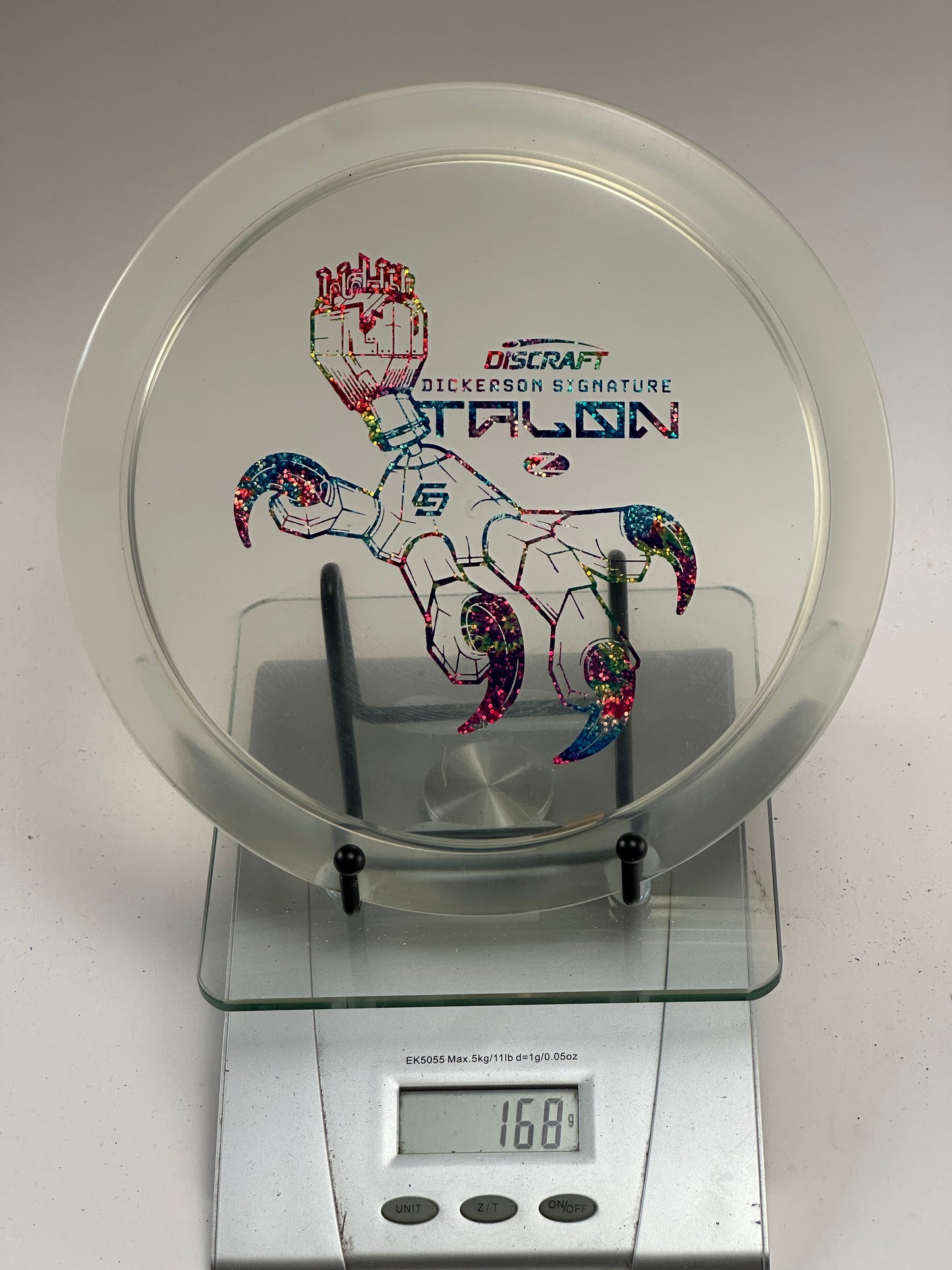 Discraft Z Glo Talon (Dickerson Signature) Clear – Robot Stamp 168g