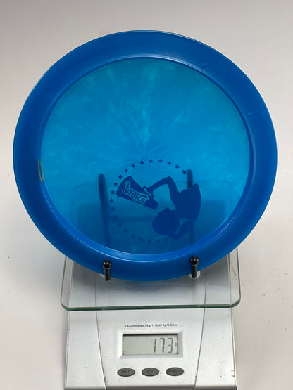 Discraft Z Swirl Thrasher – Blue – Janice Megaphone Stamp