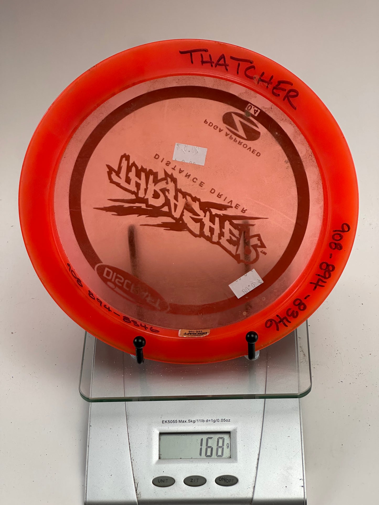 Discraft Z Thrasher Distance Driver | Transparent Red | Stock Stamp