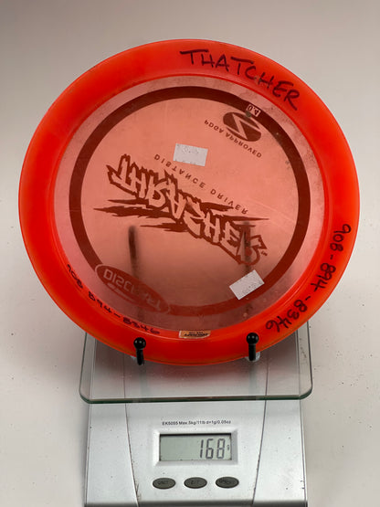Discraft Z Thrasher Distance Driver | Transparent Red | Stock Stamp