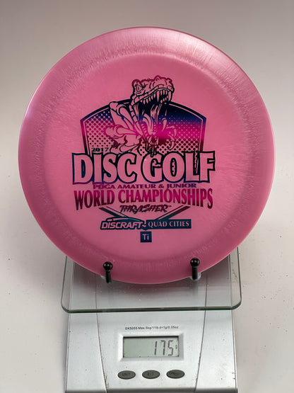 Discraft Ti Thrasher Pink Metallic 2017 Am & Junior Worlds Stamp