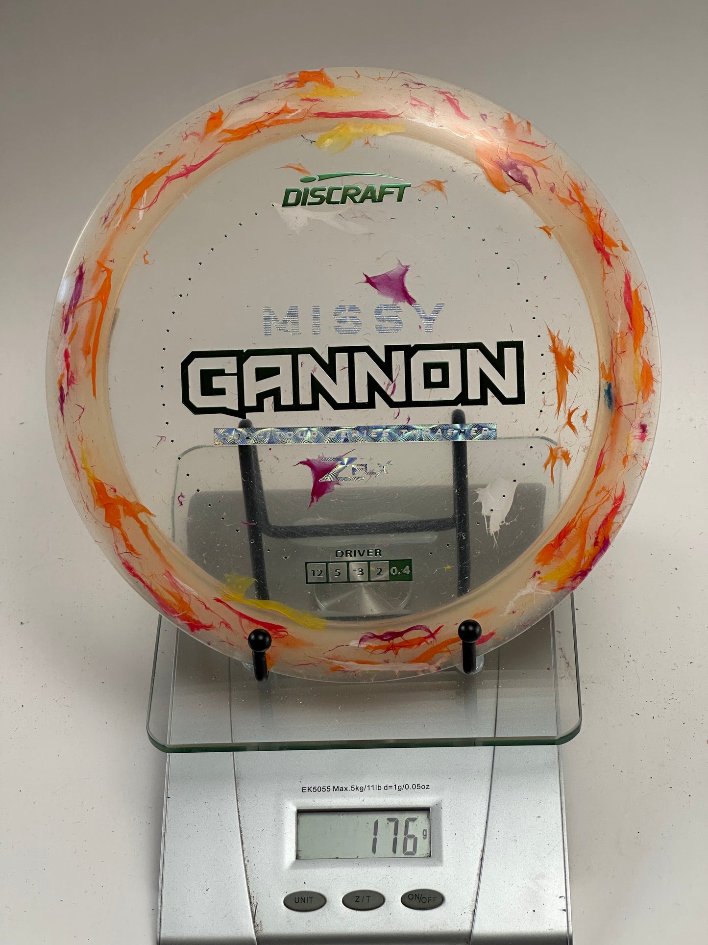 Discraft Z Swirl Thrasher (Missy Gannon) Clear w/ Swirled Rim