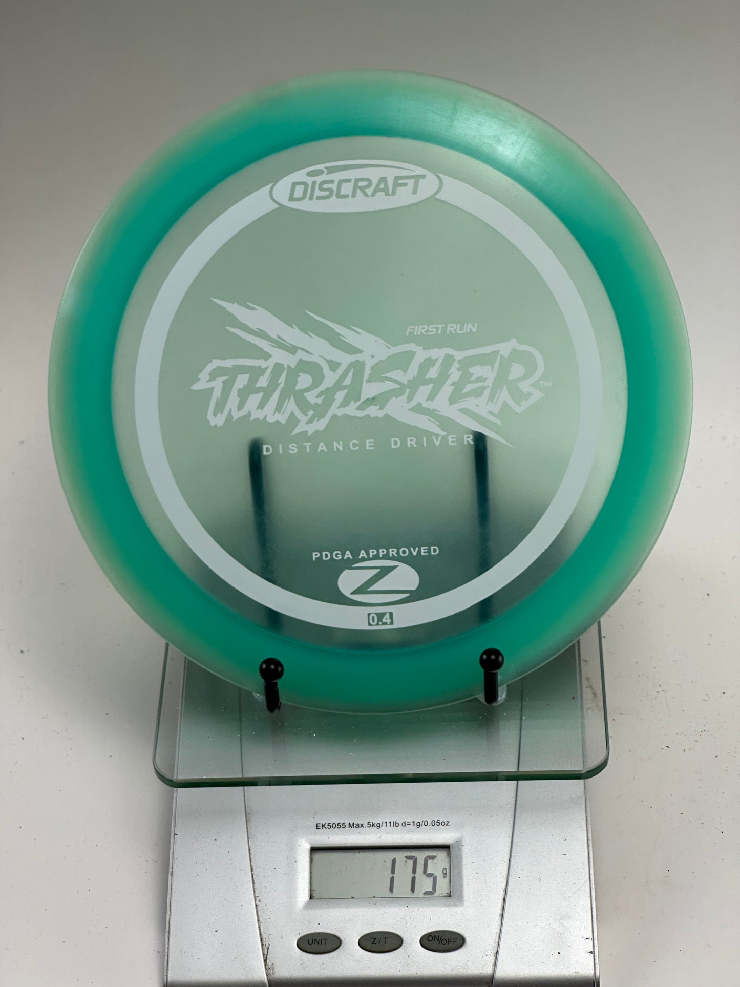 Discraft Z Thrasher First Run Distance Driver - Transparent Aqua
