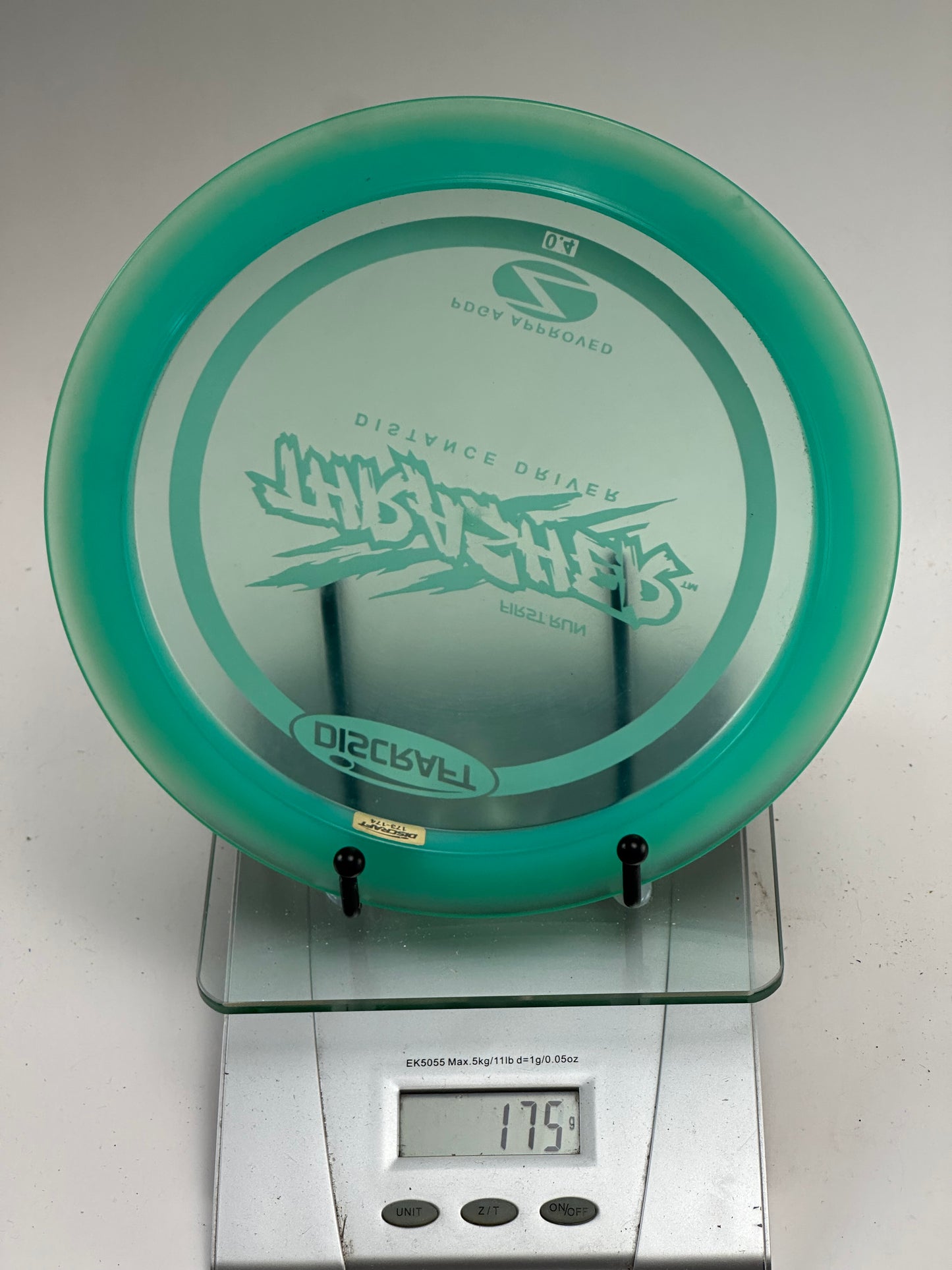 Discraft Z Thrasher First Run Distance Driver - Transparent Aqua