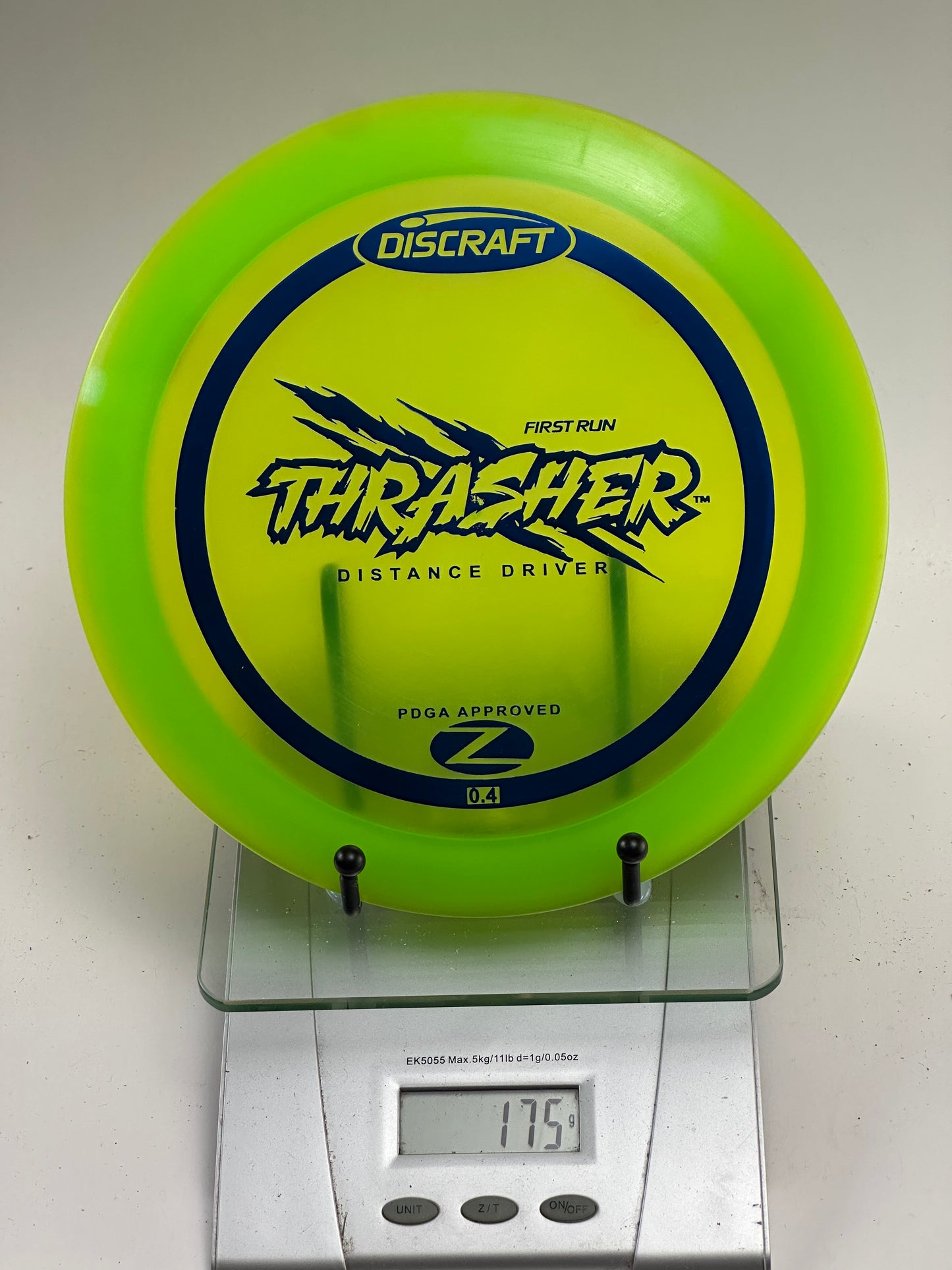 Discraft First Run Thrasher (Z) – Transparent Neon Yellow-Green