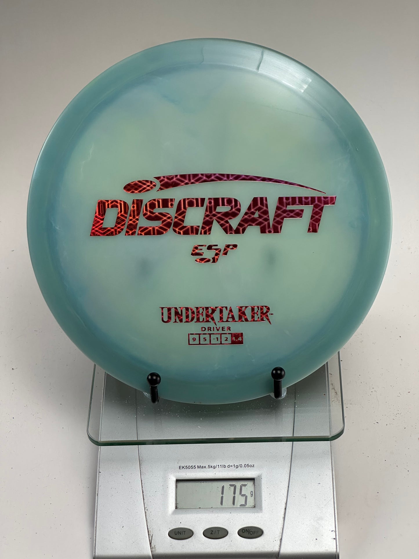 Discraft Undertaker ESP Fairway Driver (Blue-Green, Red Stamp)