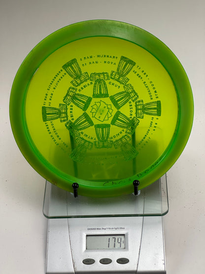 Discraft Undertaker Z Line Fairway Driver, Green Tournament Stamp (175g)