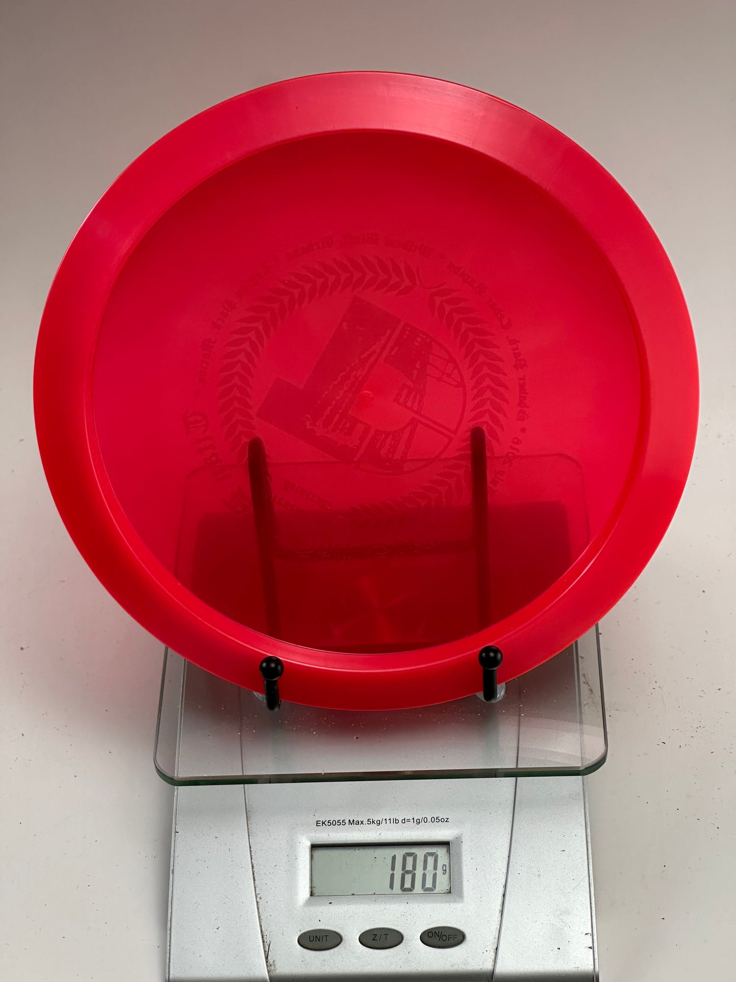 Discraft Z Line Undertaker – Transparent Red, Titan Disc Golf Open Stamp