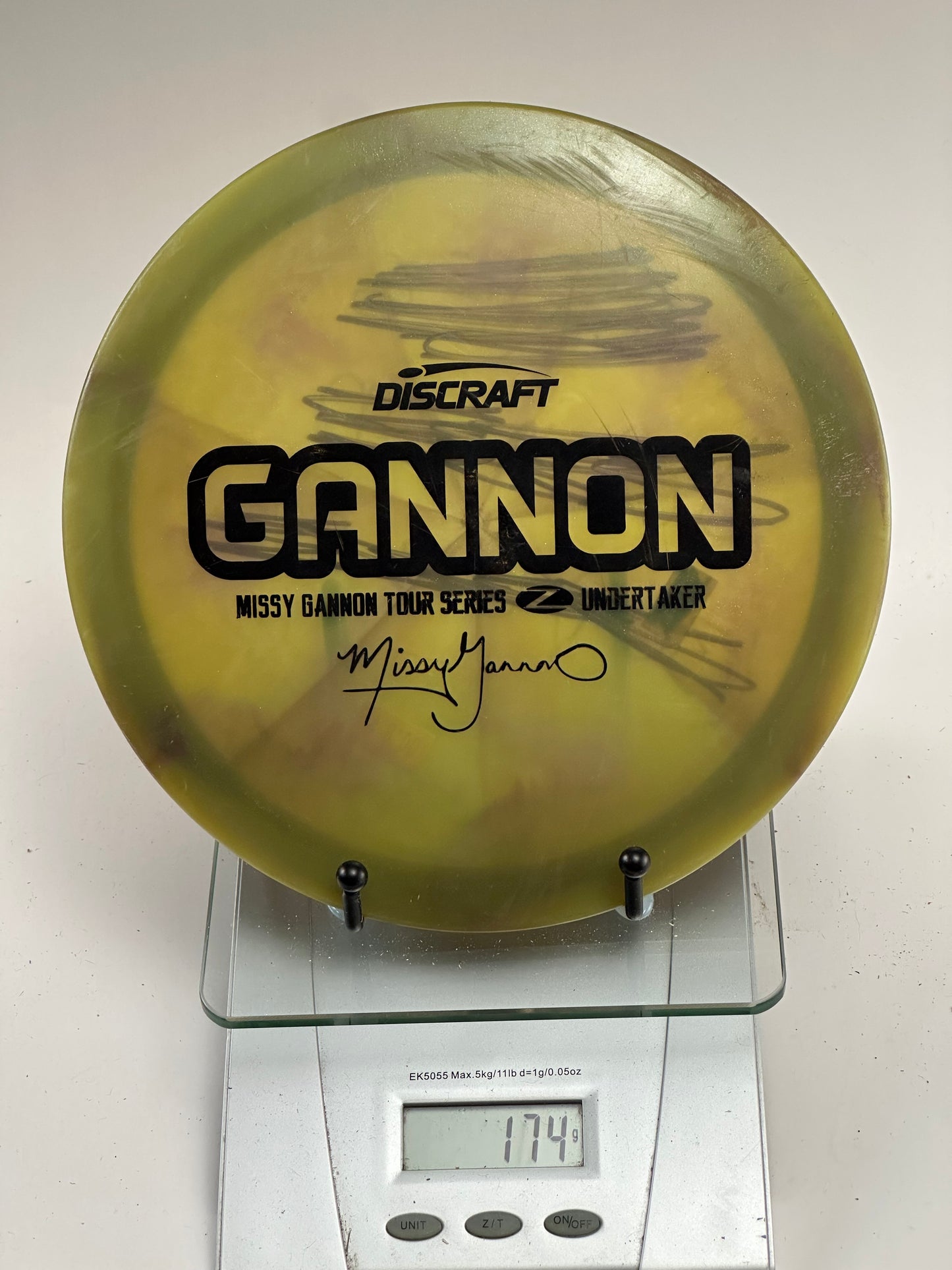 Discraft Z Undertaker Missy Gannon Tour Series - Translucent Yellow-Green