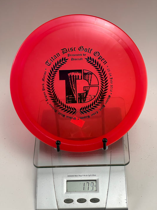 Discraft Z Line Undertaker Fairway Driver (Titan Disc Golf Open) Transparent Red
