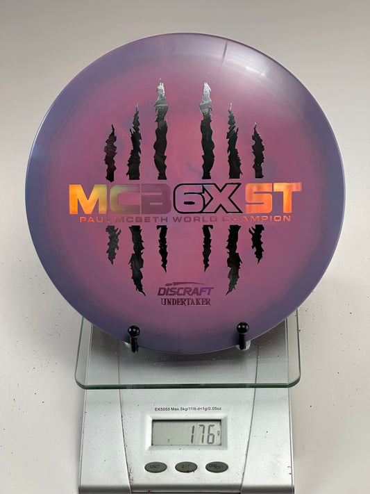 Discraft ESP Swirl Undertaker (McBeth 6X Claw Stamp) - Purple Swirl 176g