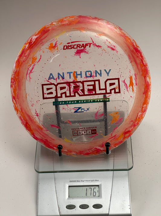 Discraft Z FLX Venom (2024 Tour Series Anthony Barela) Swirly Clear/Red