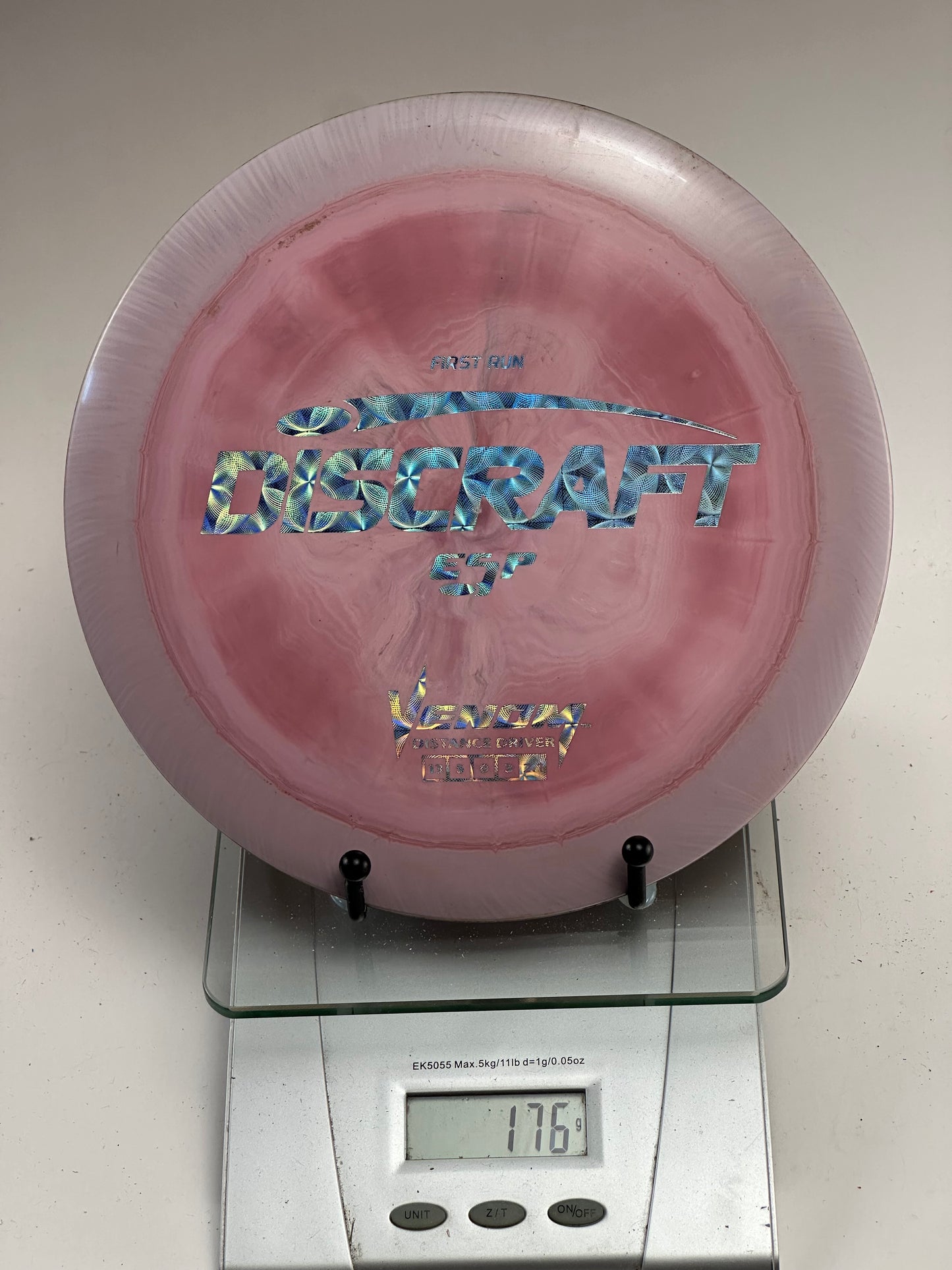 Discraft ESP Venom First Run Swirly Pink Distance Driver