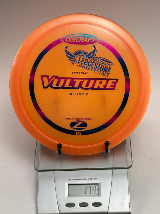 Discraft Z Vulture First Run – 2018 Ledgestone, Orange Foil Stamp