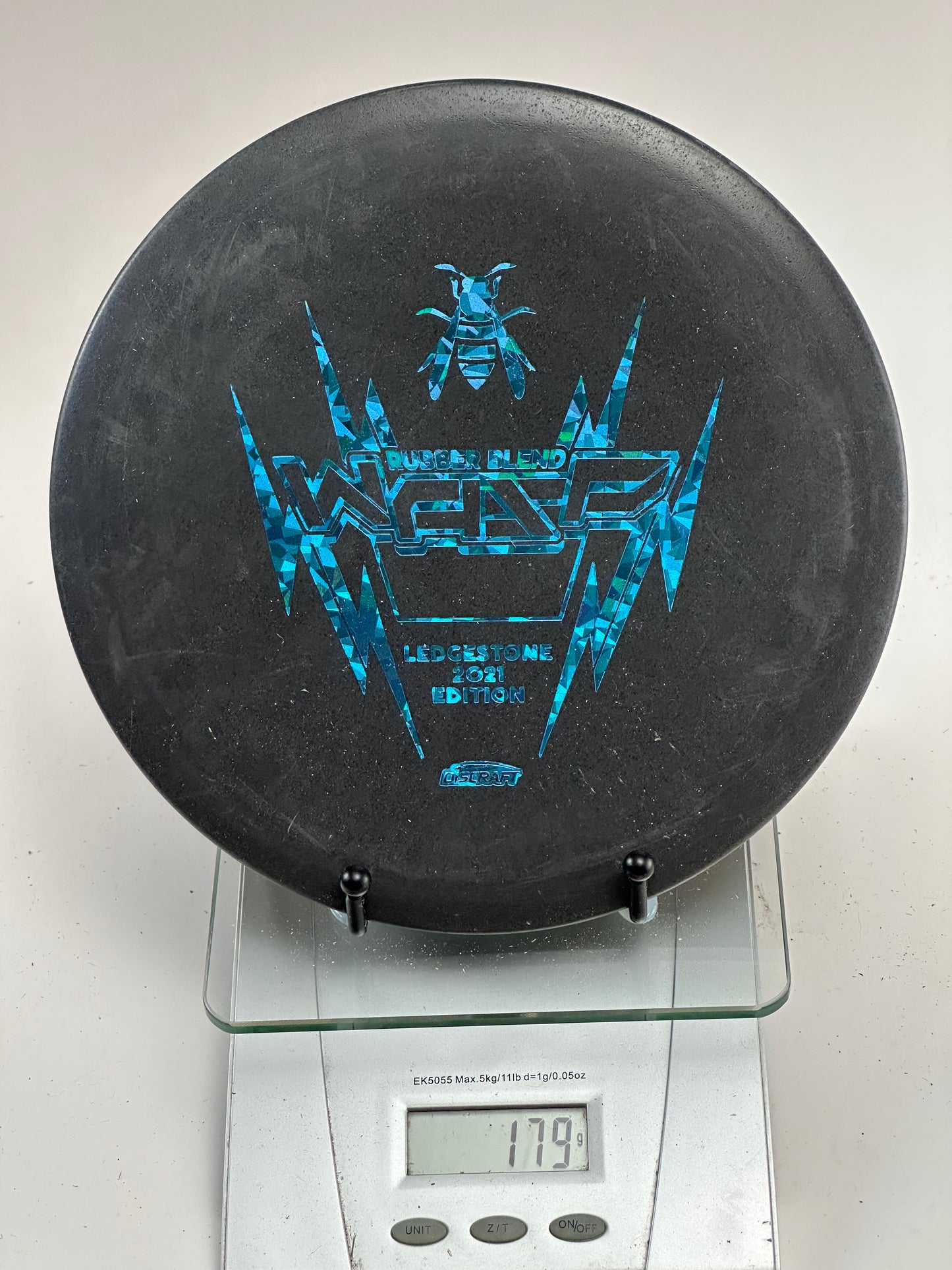Discraft Wasp Rubber Blend (2021 Ledgestone) Black w/ Blue Foil