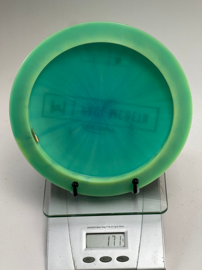 Discraft ESP Prototype Zeus Paul McBeth Stamp Swirly Aqua/Green 171g