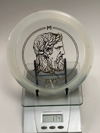 Discraft Zeus Z Clear Distance Driver, Zeus Profile Stamp (174g)