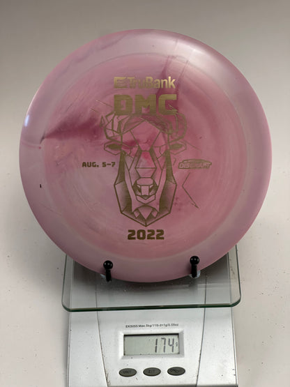 Discraft ESP Zeus – 2022 DMC Geometric Deer Stamp, Pink Swirl