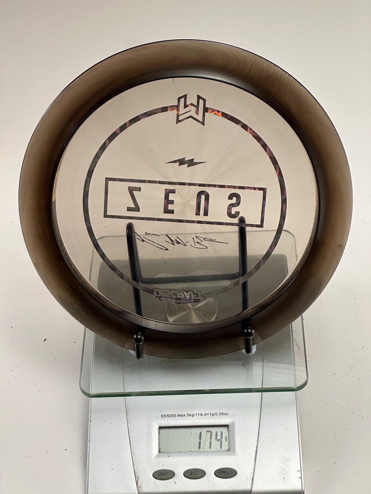 Discraft Zeus Z (Clear) w/ Holographic Zeus Stamp, Paul McBeth, 172g