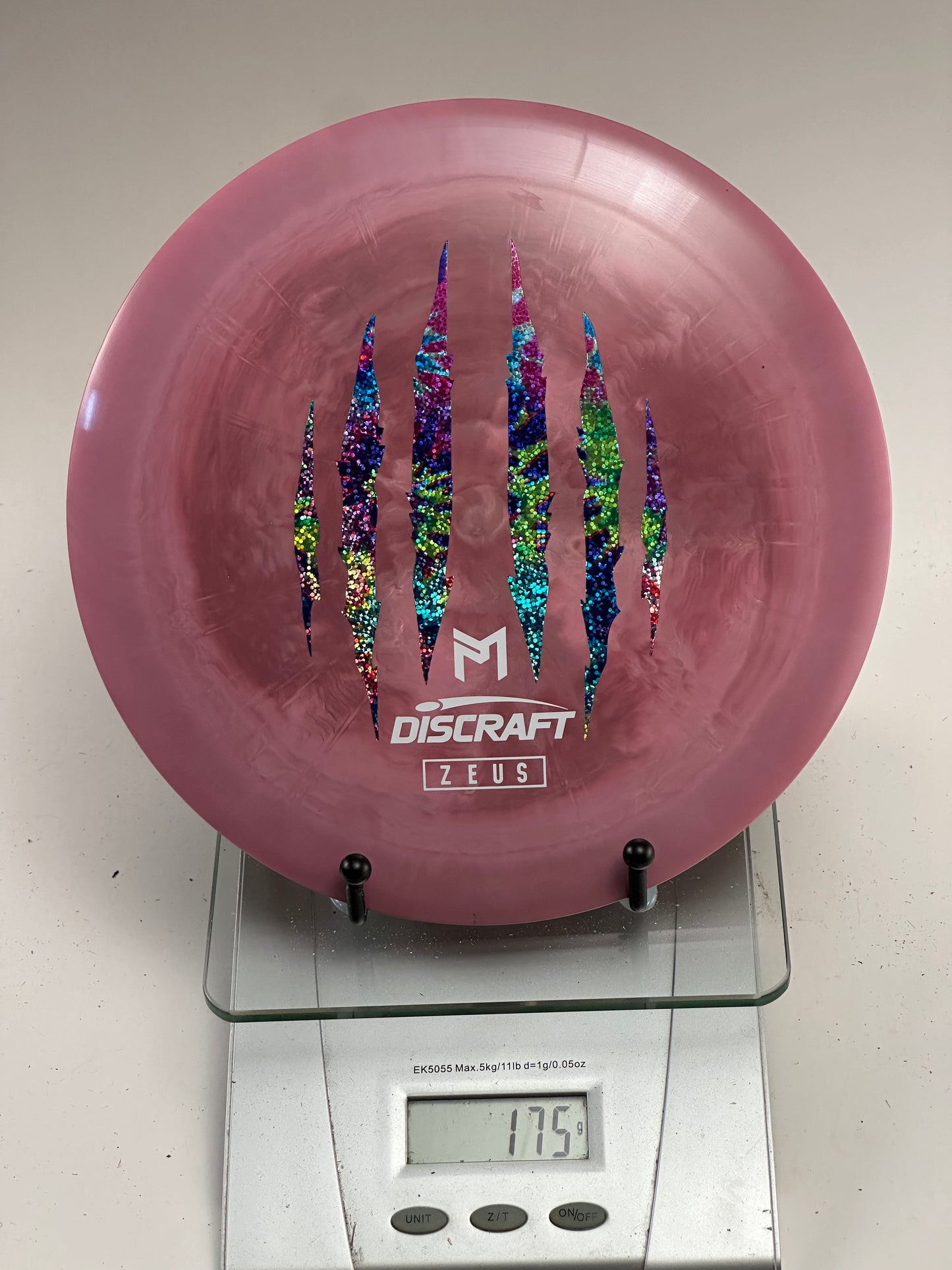Discraft ESP Zeus Swirly Pink w/ Rainbow Claw Stamp (Paul McBeth) 175g