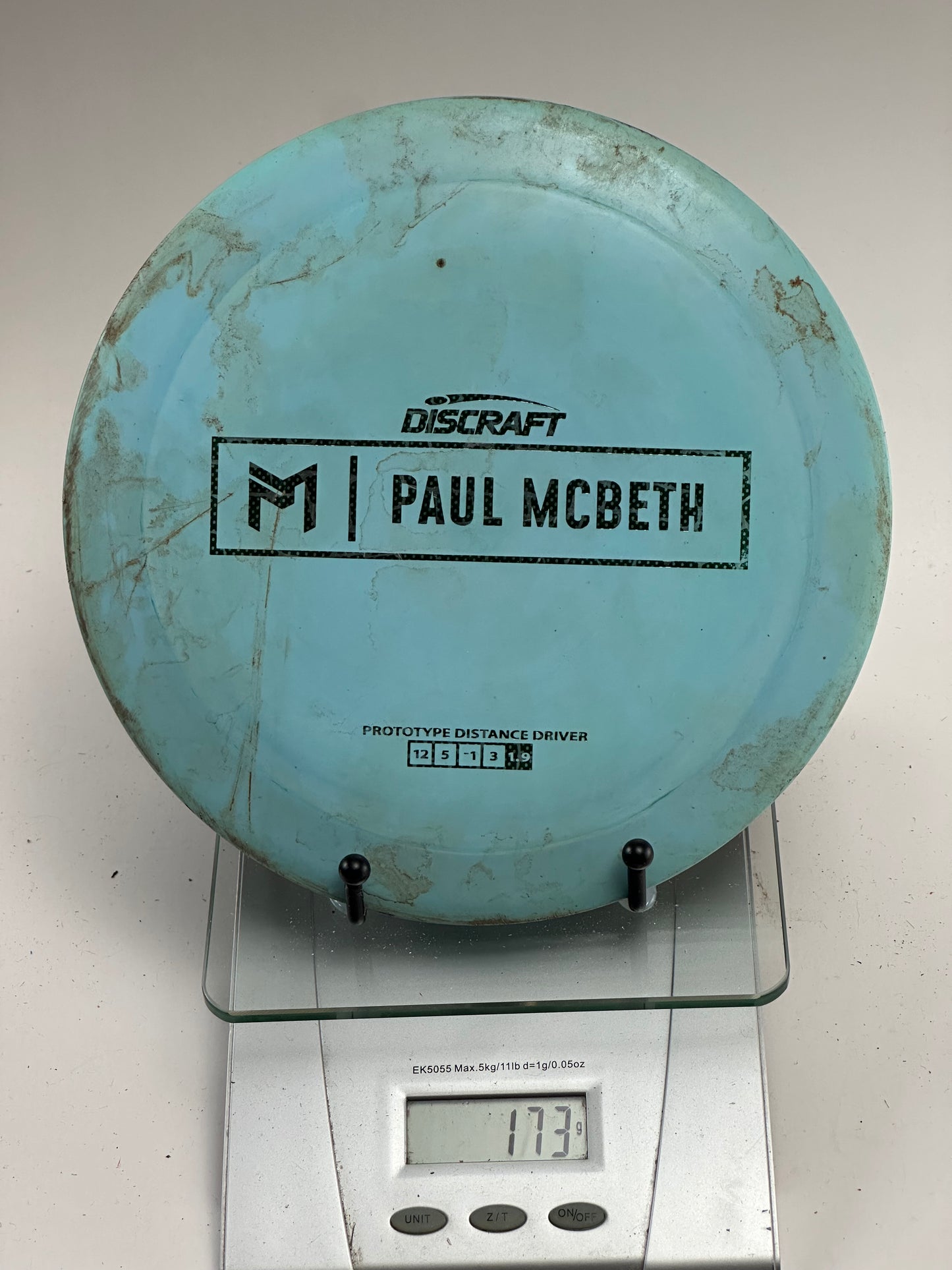 Discraft Zeus ESP Prototype Paul McBeth Prototype Stamp Blue 173g
