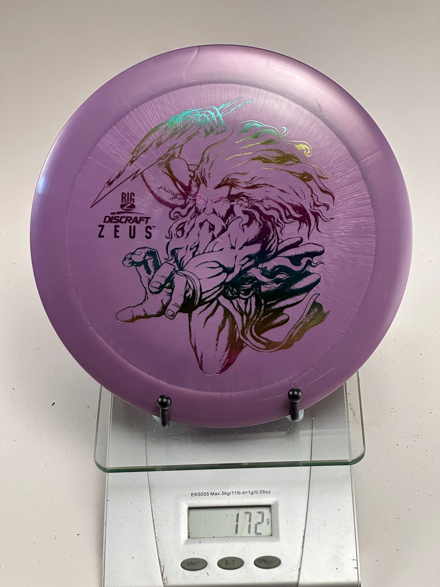 Discraft Big Z Zeus – Purple Holographic Zeus Stamp