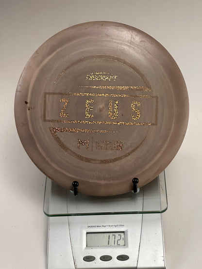 Discraft ESP Zeus 172g Translucent Pink/Brown with Gold Box Stamp (Ink)