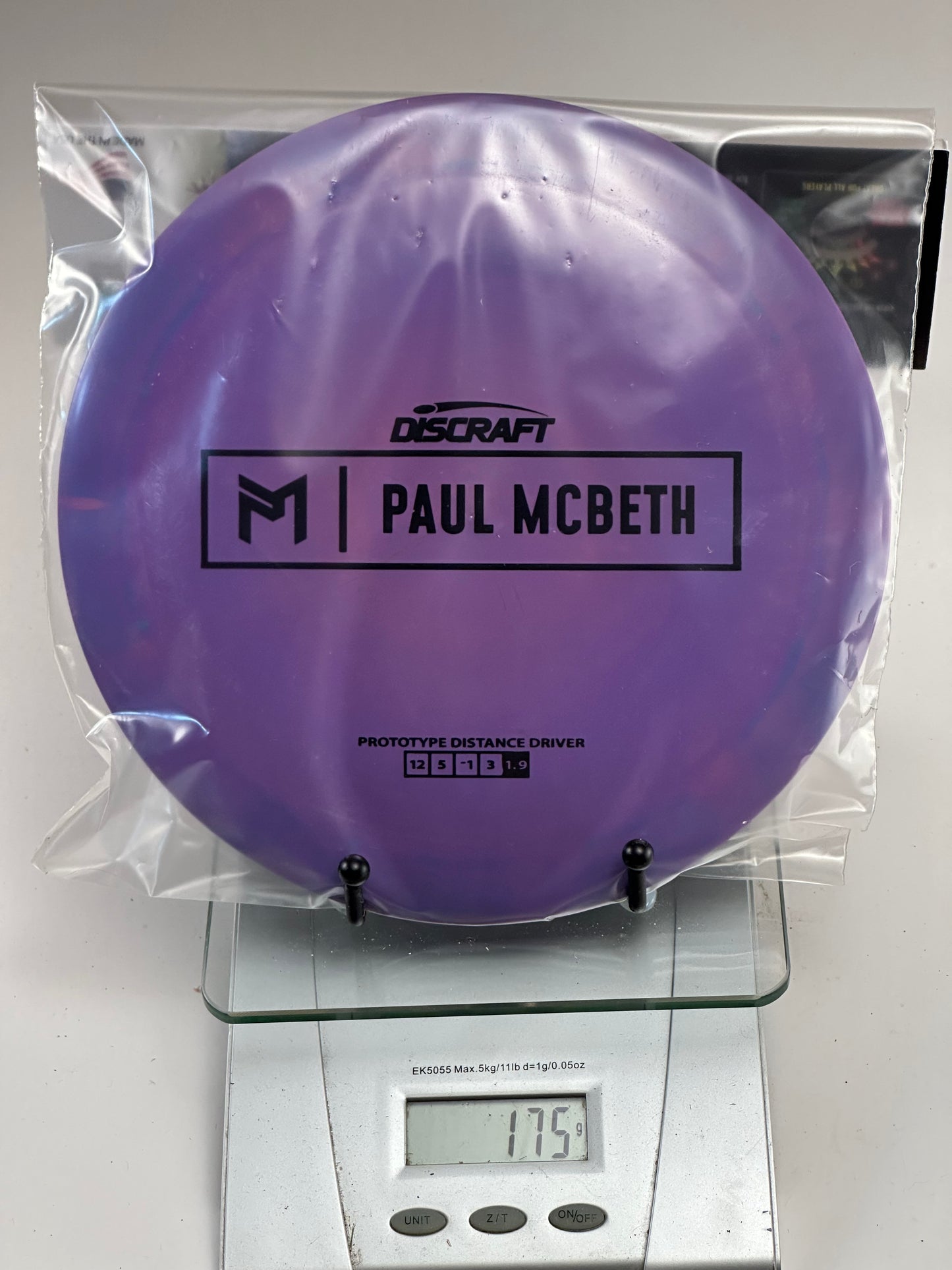 Discraft ESP Zeus Prototype Distance Driver (Paul McBeth) Purple/Blue Swirl 175g