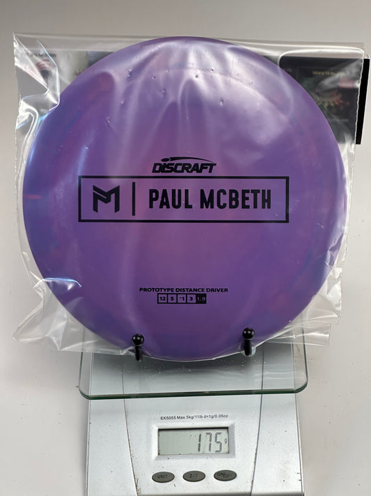 Discraft ESP Zeus Prototype Distance Driver (Paul McBeth) Purple/Blue Swirl 175g