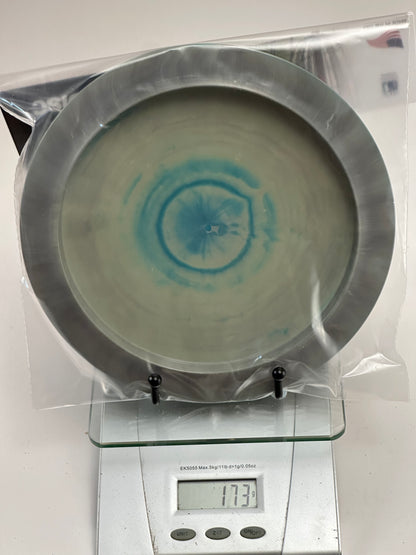 Discraft ESP Prototype Zeus (Paul McBeth) Swirly Blue/Gray, Rainbow Box Stamp 173g