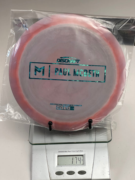 Discraft ESP Zeus Prototype Distance Driver (Paul McBeth) Pink/Gray Swirl