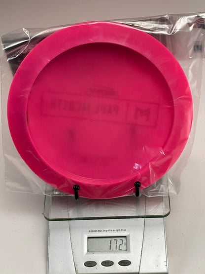 Discraft ESP Prototype Zeus Distance Driver, Pink w/ Black Paul McBeth Stamp (172g)