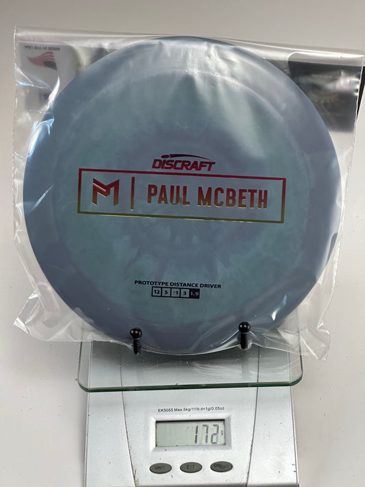 Discraft ESP Prototype Zeus (Paul McBeth) Blue/Gray Swirl 173g