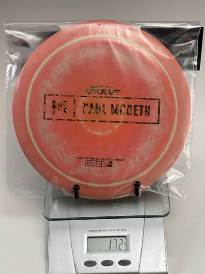 Discraft ESP Prototype Zeus (Paul McBeth) Distance Driver, Swirly Red/Green 173g