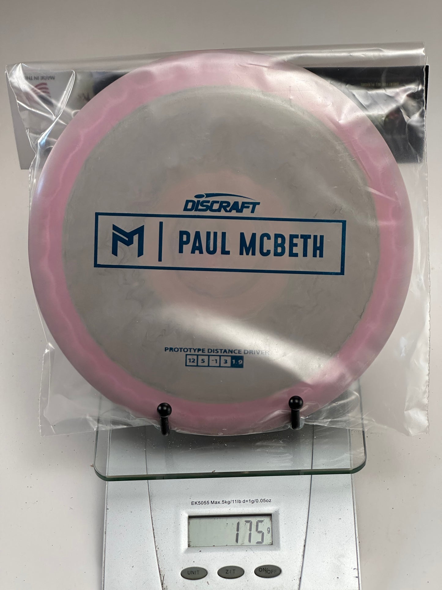 Discraft ESP Prototype Zeus Paul McBeth Blue Box Stamp 175g
