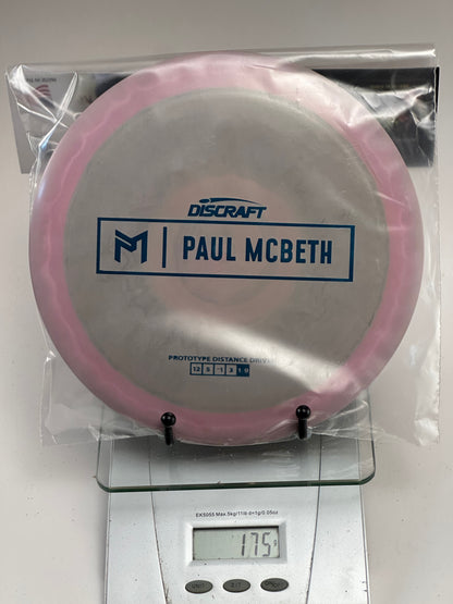 Discraft ESP Prototype Zeus Paul McBeth Blue Box Stamp 175g