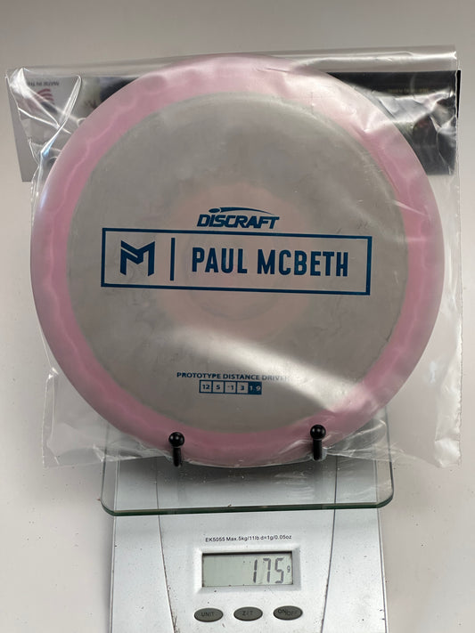 Discraft ESP Prototype Zeus Paul McBeth Blue Box Stamp 175g