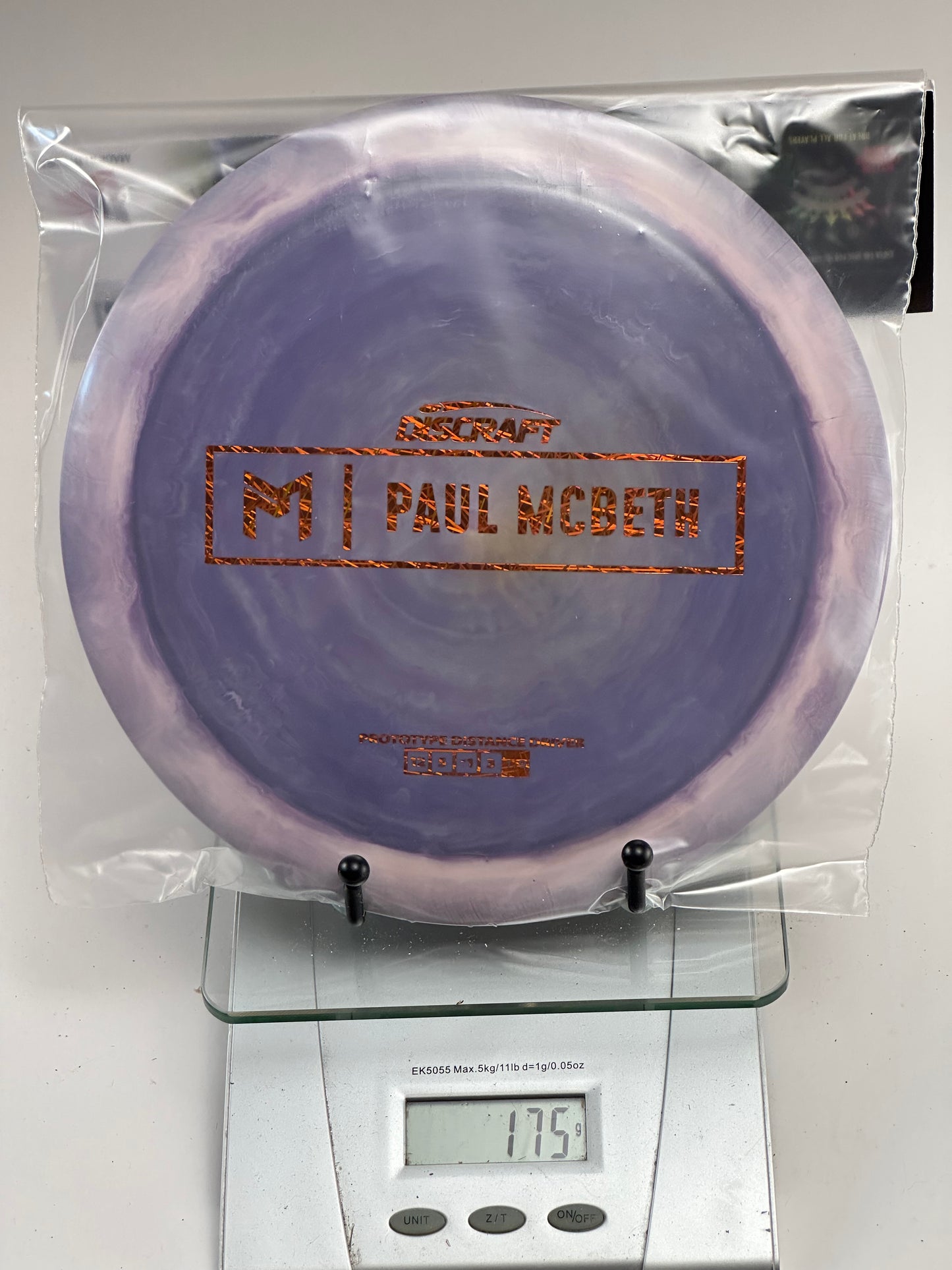 Discraft ESP Prototype Zeus (Paul McBeth) Distance Driver - Purple Swirl 175g