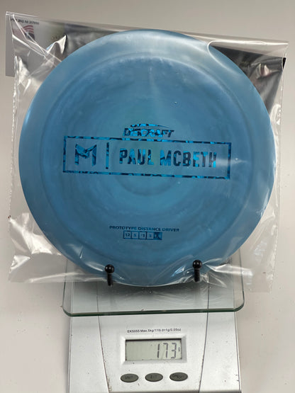 Discraft ESP Prototype Zeus (Paul McBeth) Distance Driver, Blue Swirl 173g
