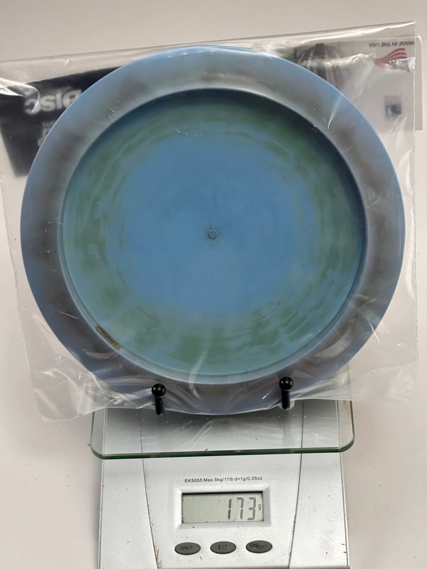 Discraft ESP Prototype Zeus Paul McBeth box stamp (Blue/Green Swirl, 173g)