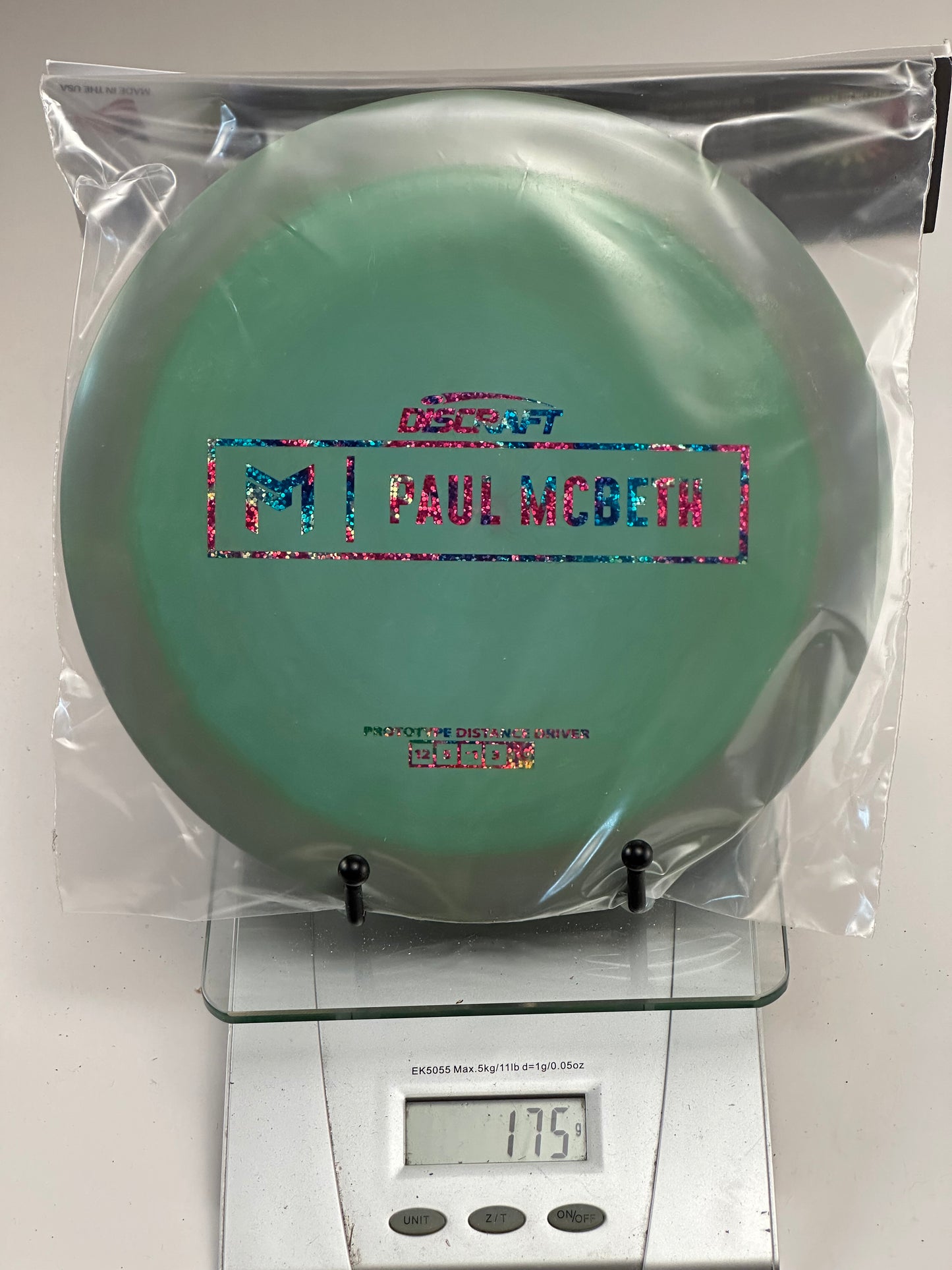 Discraft ESP Prototype Zeus 175g — Paul McBeth Box Stamp