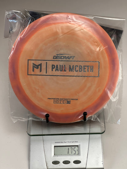 Discraft ESP Prototype Zeus Distance Driver, Orange/Peach Swirl, 175g