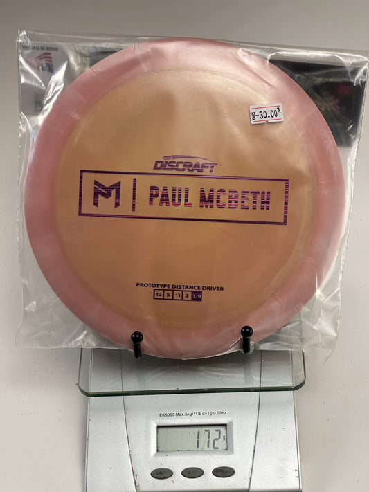 Discraft ESP Prototype Zeus (Paul McBeth) Swirly Peach/Pink 173g
