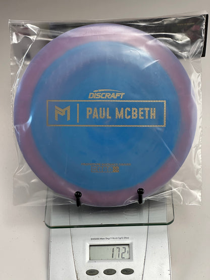 Discraft ESP Zeus Prototype Distance Driver, Blue/Purple, Paul McBeth Stamp 172g
