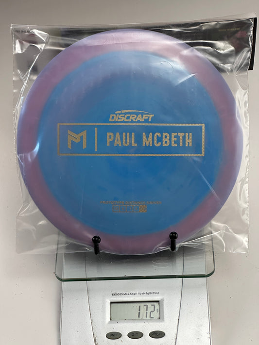 Discraft ESP Zeus Prototype Distance Driver, Blue/Purple, Paul McBeth Stamp 172g