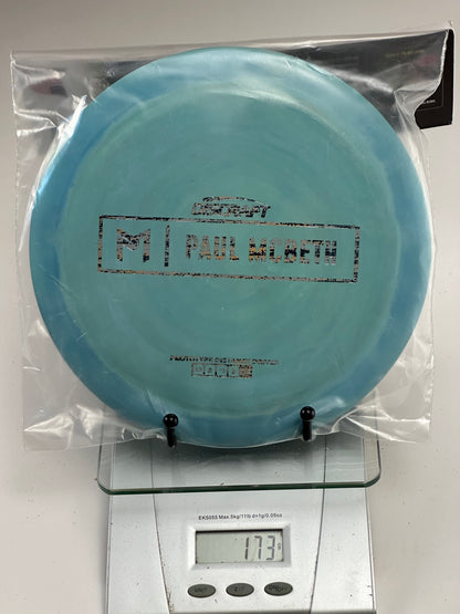 Discraft ESP Zeus Prototype Distance Driver, Blue Swirl McBeth Box Stamp (173g)