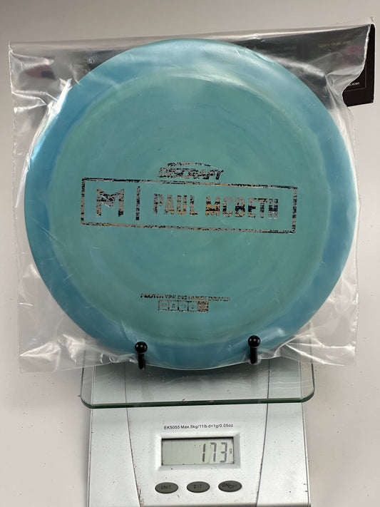 Discraft ESP Zeus Prototype Distance Driver, Blue Swirl McBeth Box Stamp (173g)