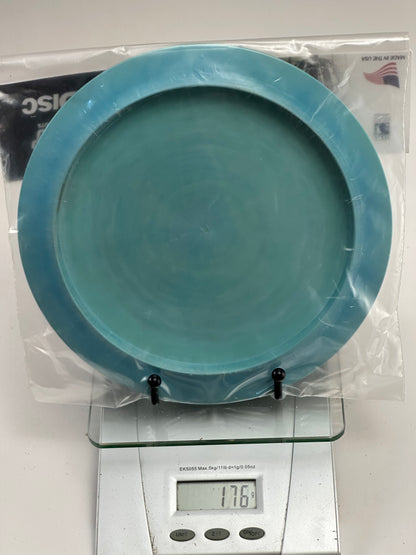 Discraft ESP Zeus Prototype Distance Driver, Blue Swirl McBeth Box Stamp (173g)